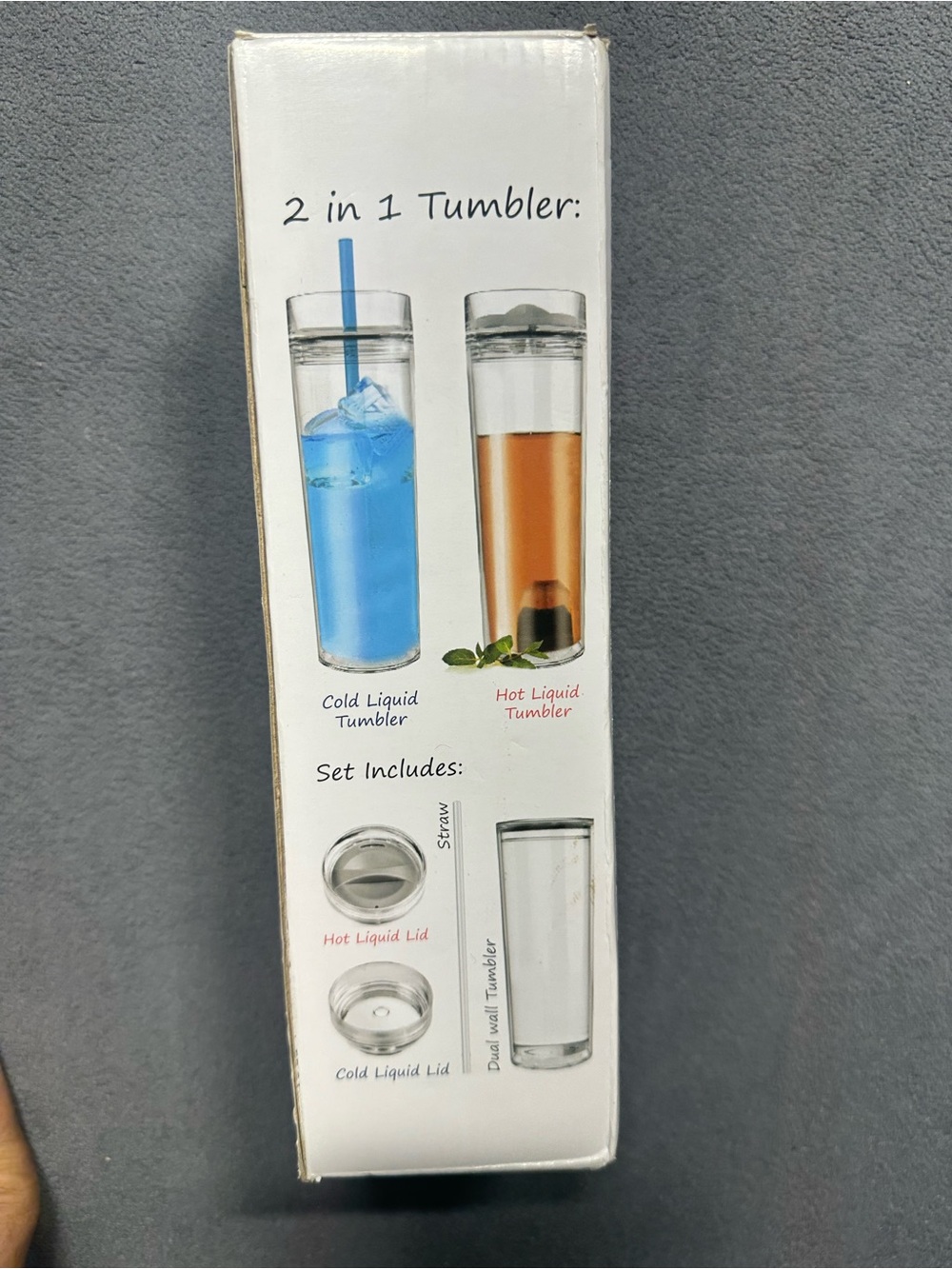 2-in-1 Double Wall Tumbler - Clear with  Special Olimpics Illinois sign